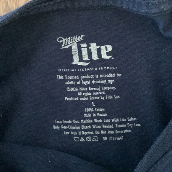 Vintage Miller Lite T-shirt - Picture 2 of 2